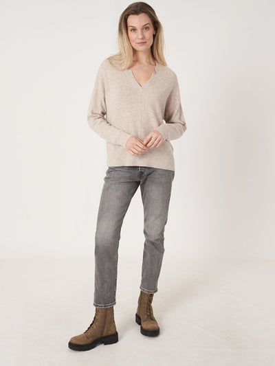 Repeat V-Neck with Slits