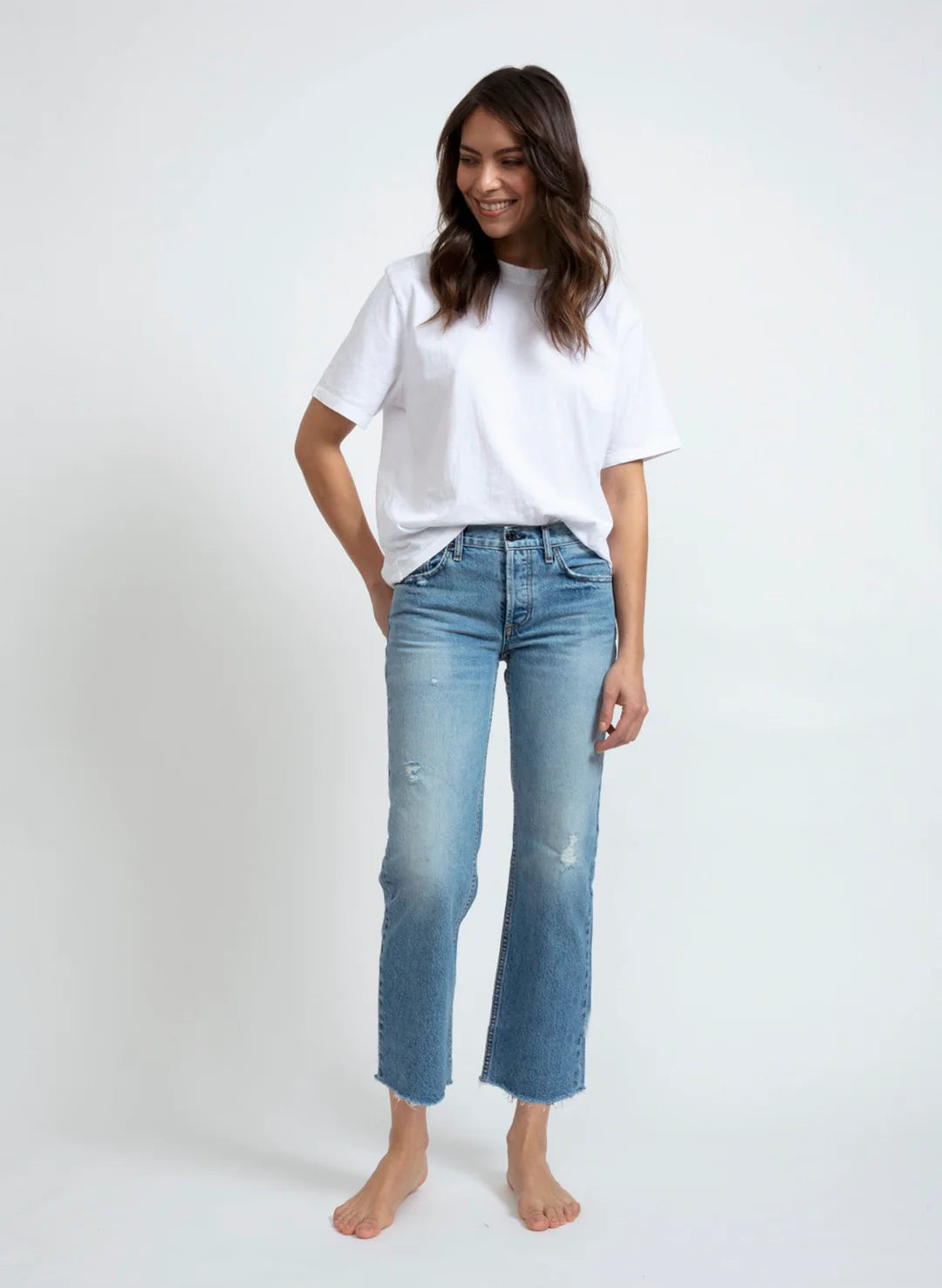 Askk NY Low Rise Straight Jeans