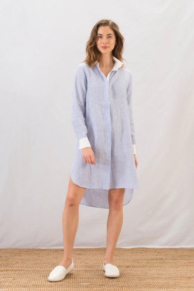 Whitney L. Popover Shirt Dress