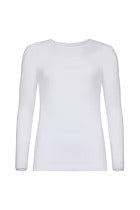 Anatomie KIM // Pima Cotton Long Sleeve Top w/ Mesh Sleeves