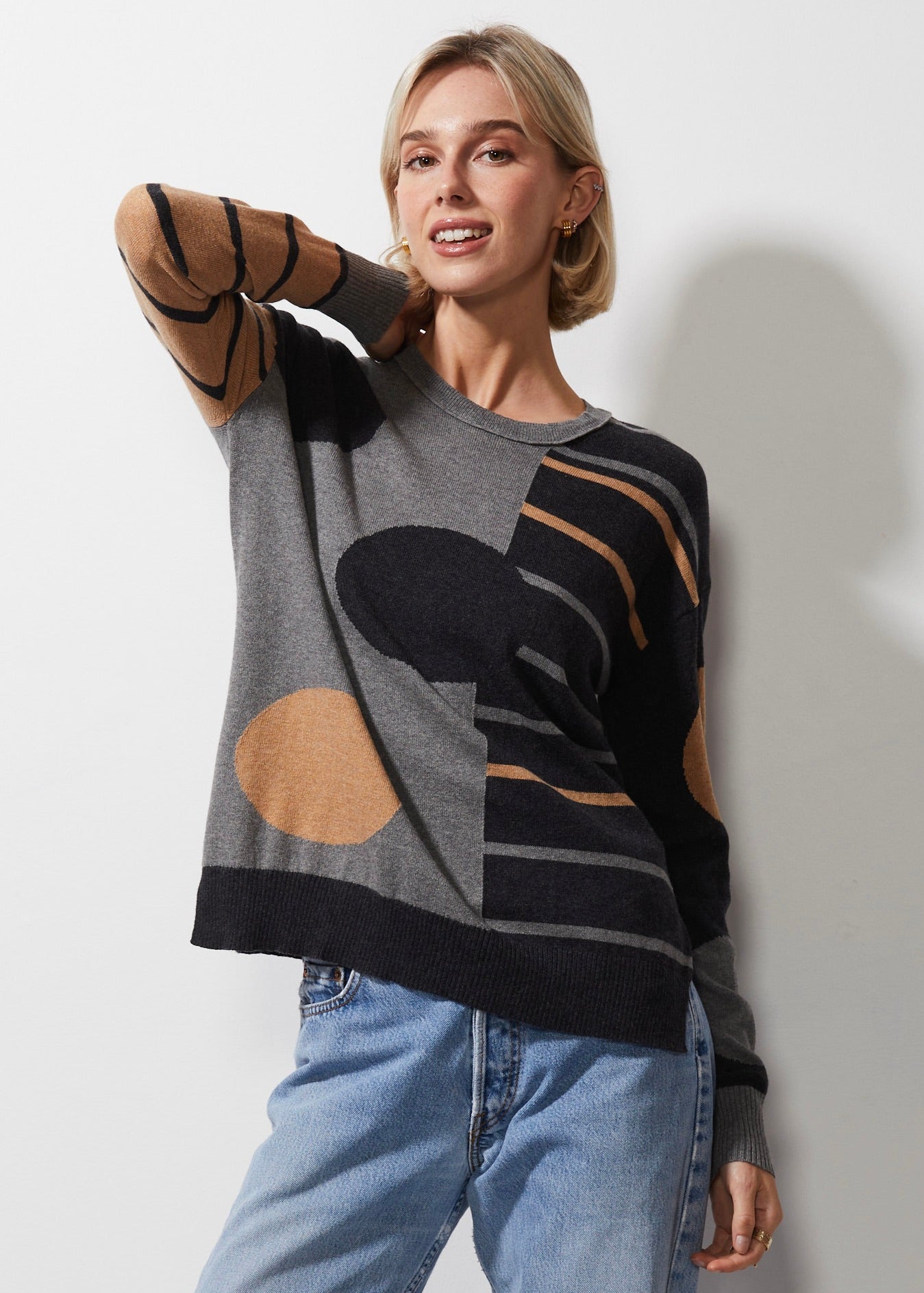 Zaket & Plover Spot on Stripes Sweater