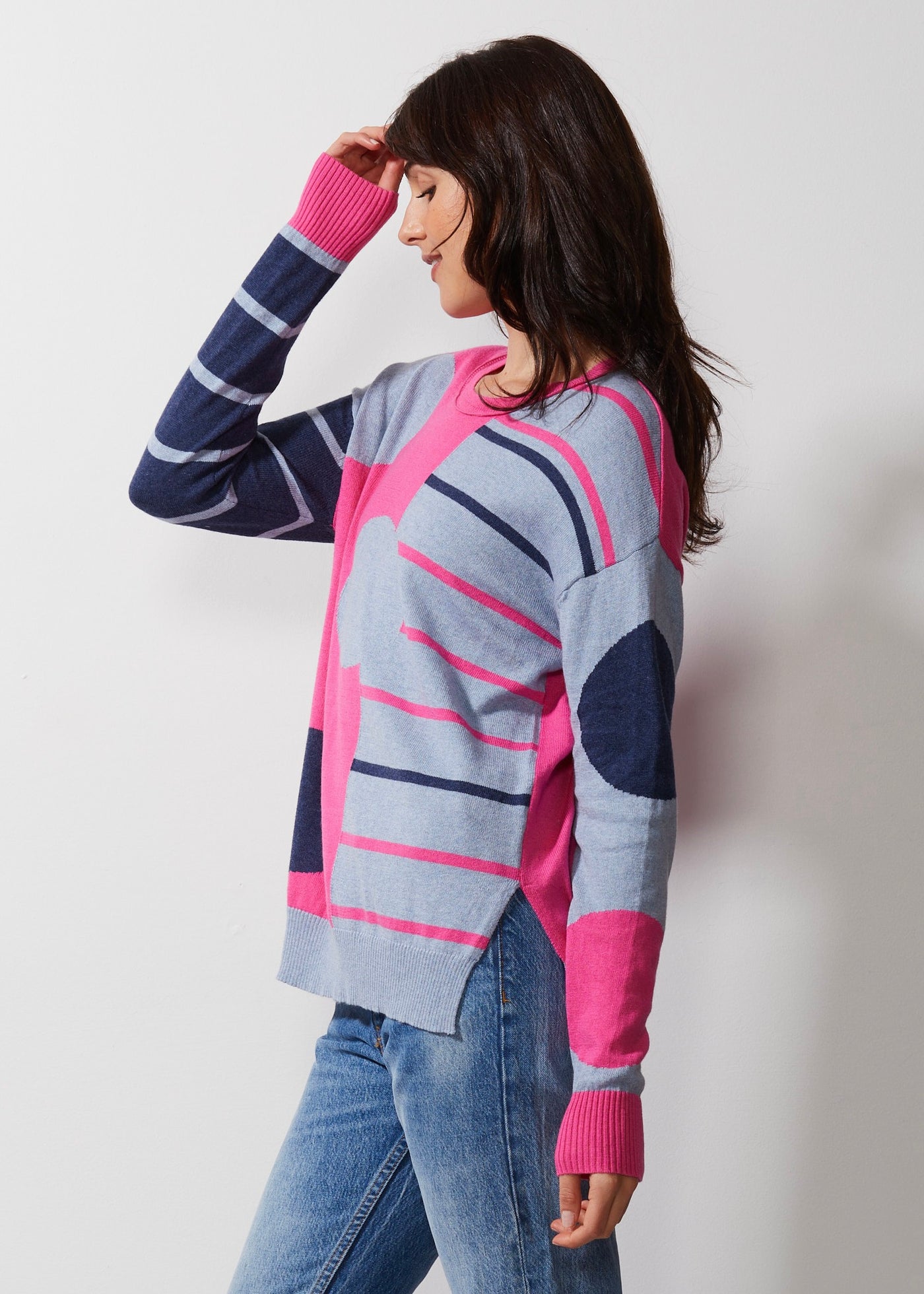 Zaket & Plover Spot on Stripes Sweater