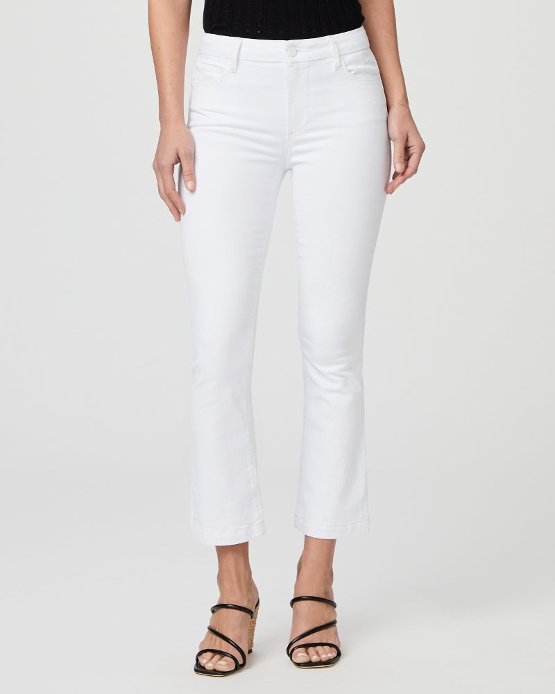 Paige Colette Crop Flare - Crisp White