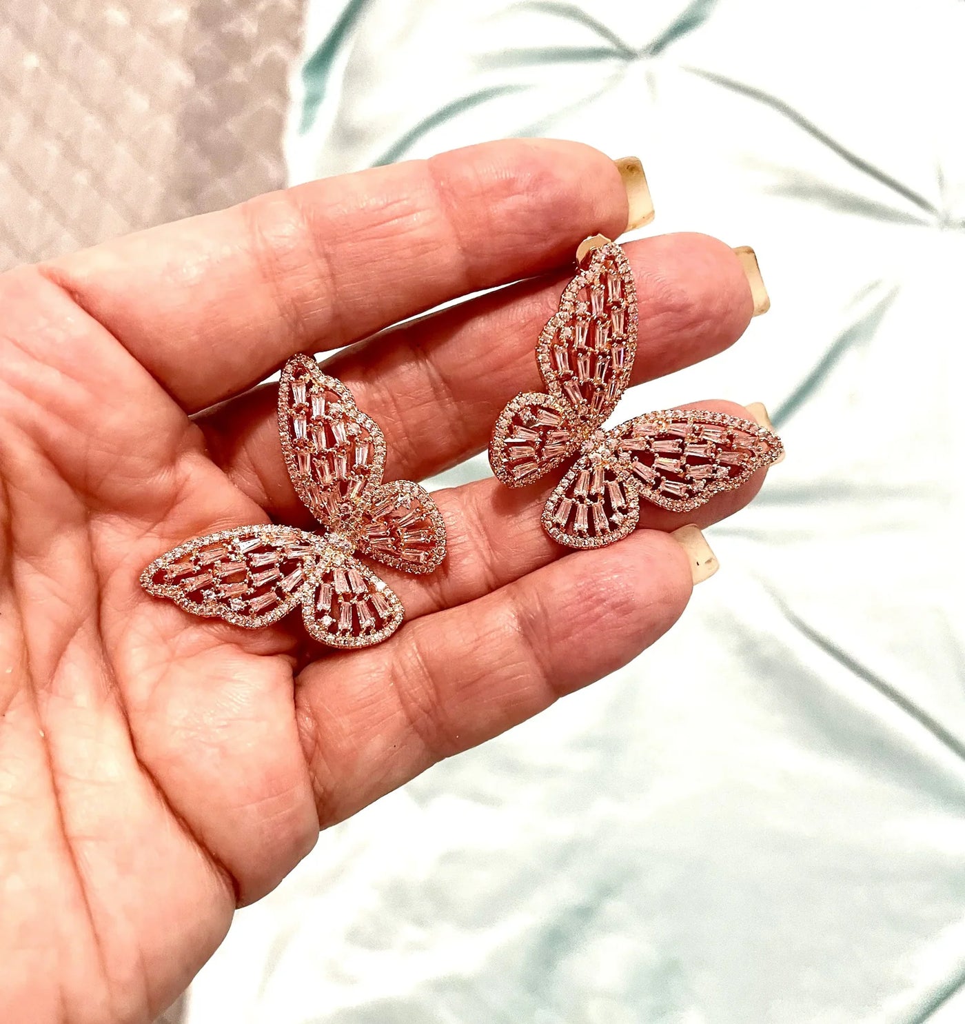 VR Butterfly RG Earrings