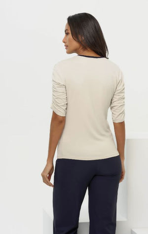 Anatomie SOPHIA // Tshirt with Ruched Elbow Sleeves