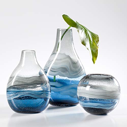 Andrea Swirl Glass Vase
