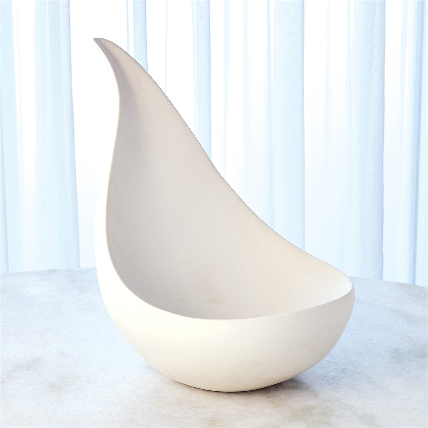 Scoop Bowl in Matte White