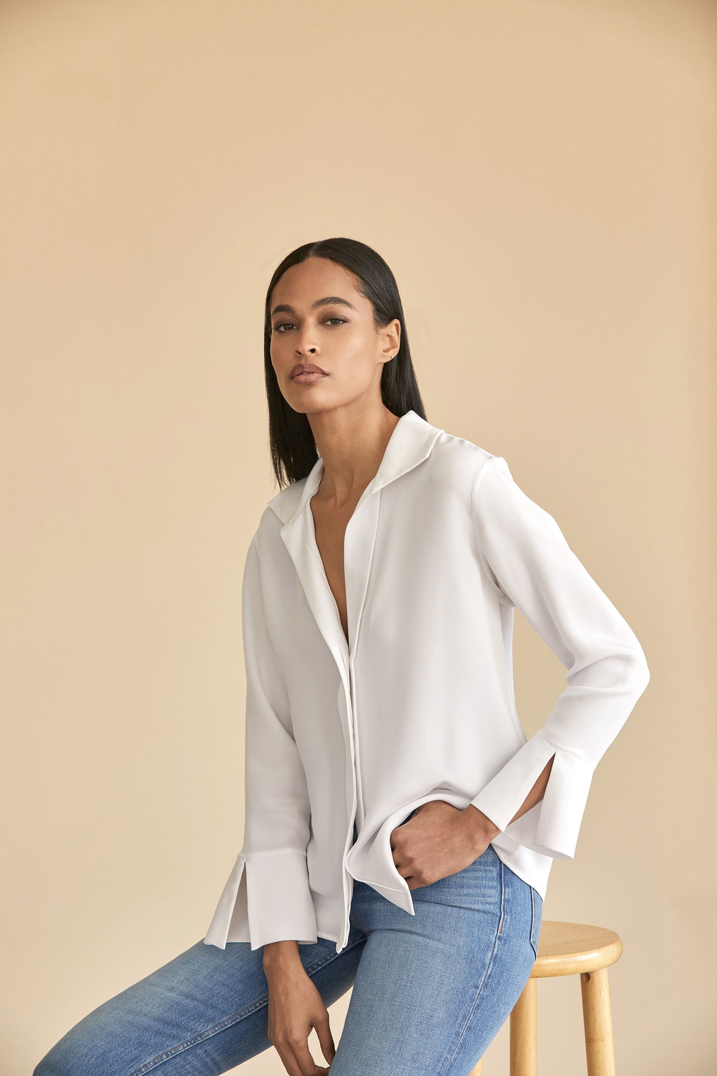 Mona T. Silk Shirt