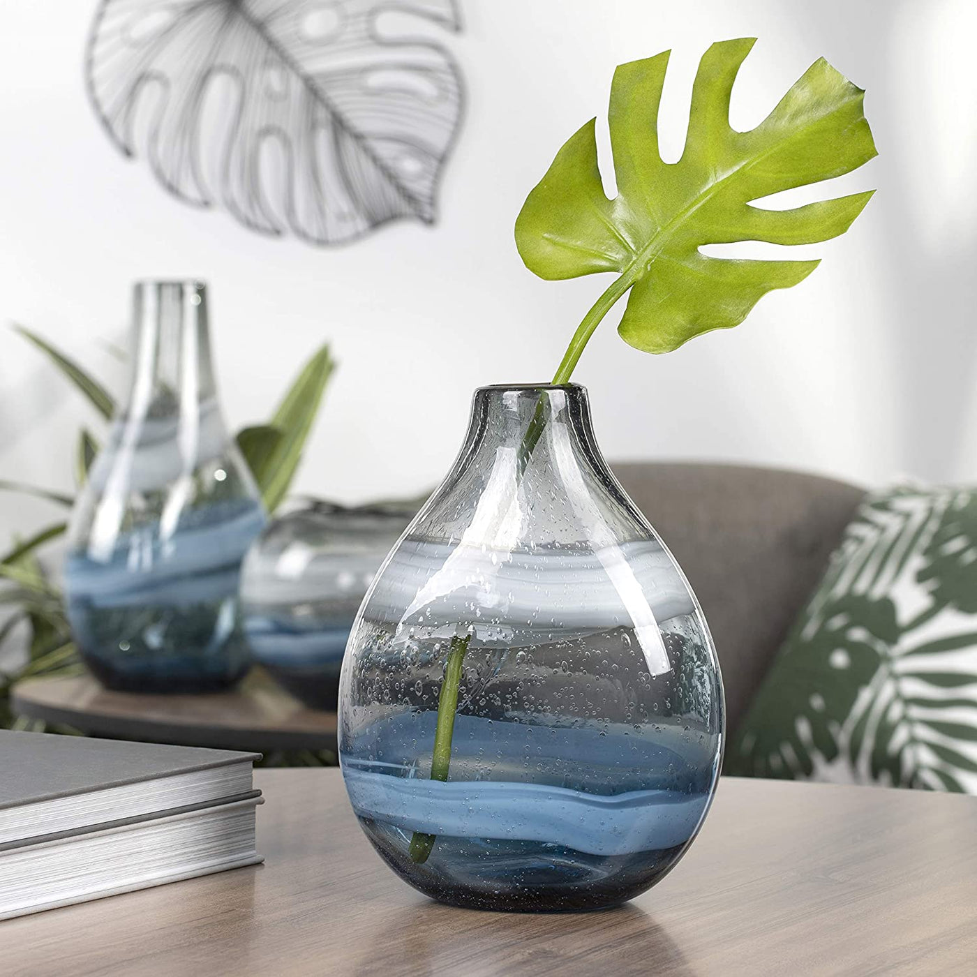 Andrea Swirl Glass Vase